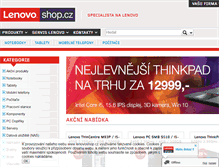 Tablet Screenshot of lenovoshop.cz